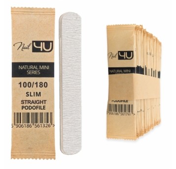 Pilnik Nail4u podofile slim mini prosty bezpieczny pakiet 100/180