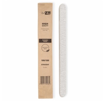 Pilnik Nail4u slim natural prosty bezpieczny pakiet 100/180
