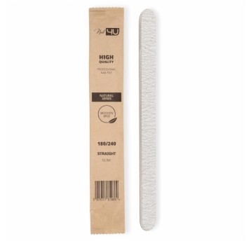 Pilnik Nail4u slim natural prosty bezpieczny pakiet 180/240