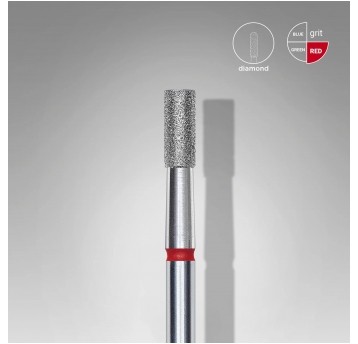 STALEKS Frez diamentowy czerwony walec 2,5mm / 6mm