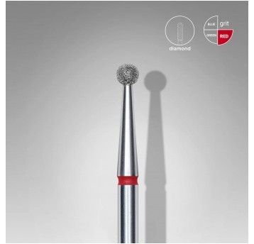 STALEKS Frez diamentowy kula czerwona 2,5mm