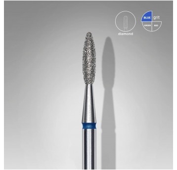 STALEKS Frez diamentowy niebieski płomyk 2,1mm / 8mm
