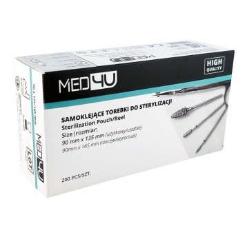 Torebki do sterylizacji Nail4u 90x135mm 200szt