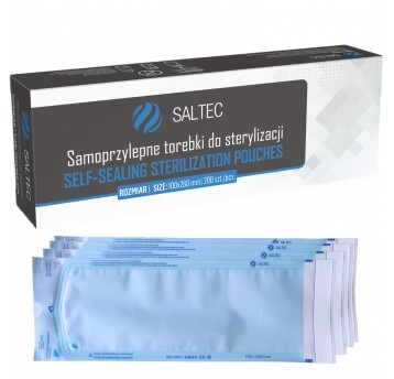 Torebki do sterylizacji SALTEC 100x260mm 200szt