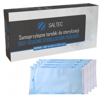 Torebki do sterylizacji SALTEC 140x260mm 200szt