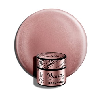 Żel do zdobień Metalic Boska Nails Picassini Rose Gold 5ml