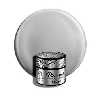 Żel do zdobień Metalic Boska Nails Picassini Silver 5ml