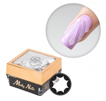 Żel do zdobień MollyNails 3D Relief Top Gel Sculpture top do zdobień efektów 3D 5g