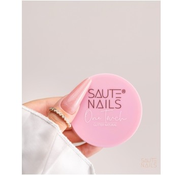 Żel Saute Nails One Touch Gel Glitter Natural 50g